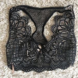 Black lace bralette